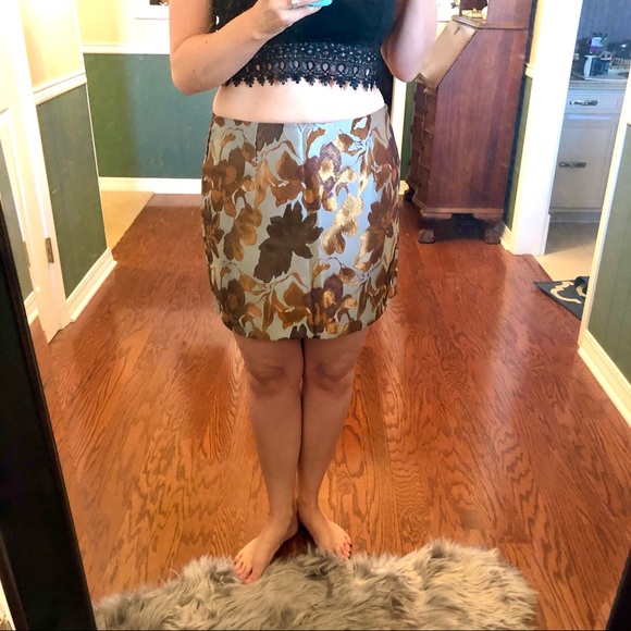 ASOS Brave Soul floral skirt in brocade - Picture 3 of 10